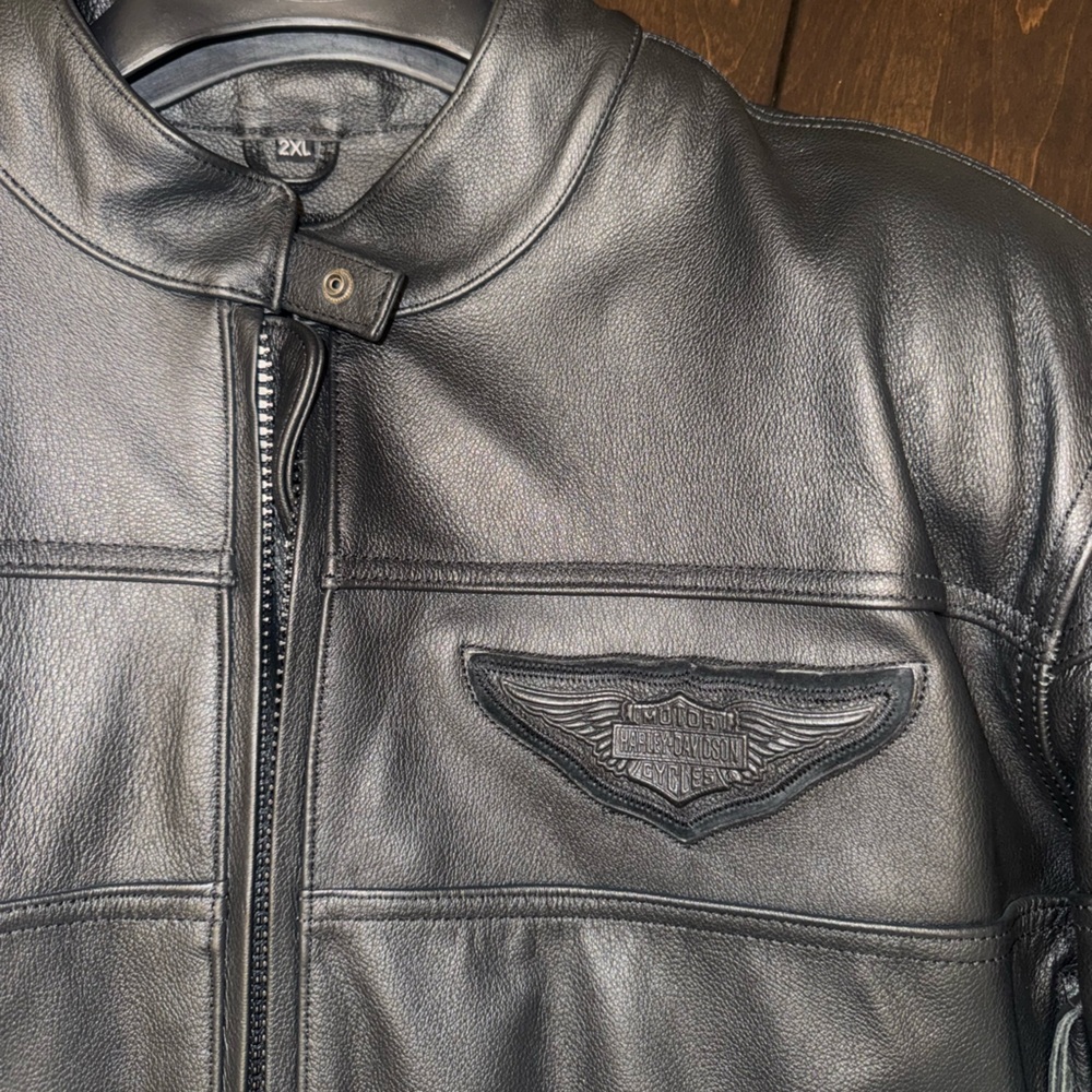 Harley-Davidson Black Leather Biker Jacket